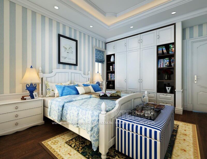 Giường ngủ gỗ tần bì phun sơn trắng cao cấp kết hợp với các họa tiết, trang trí mang lại cho con bạn một không gian sống và học tập thoải mái và tập trung nhất